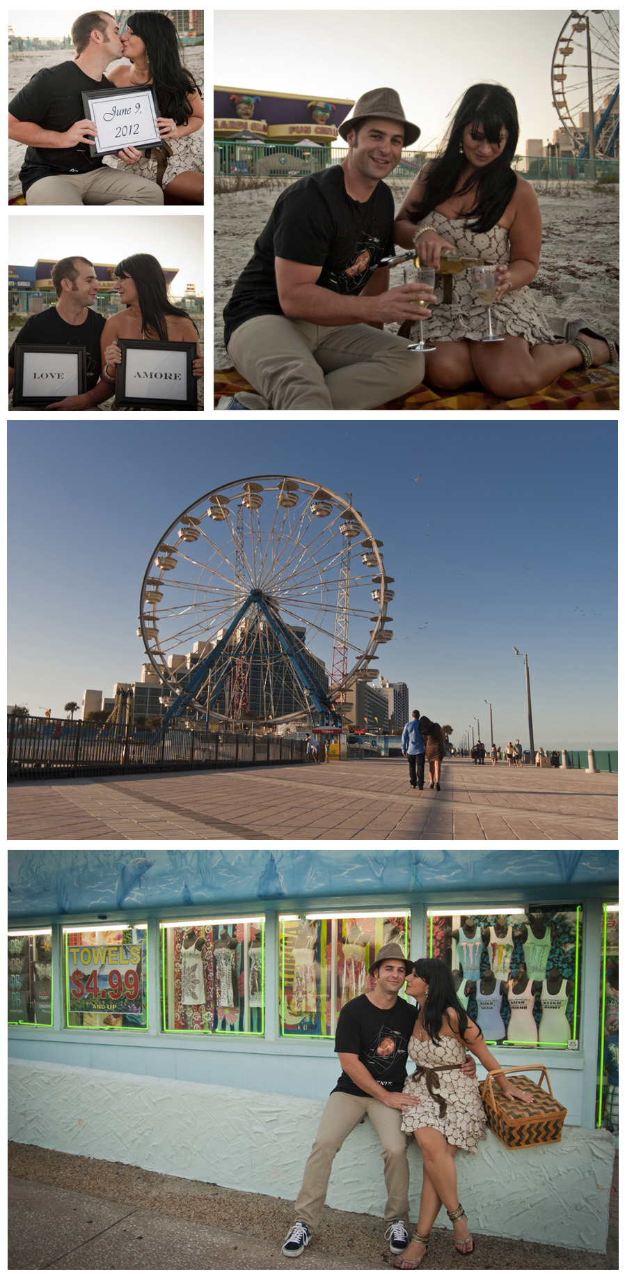 Daytona Beach engagement photo shoot 