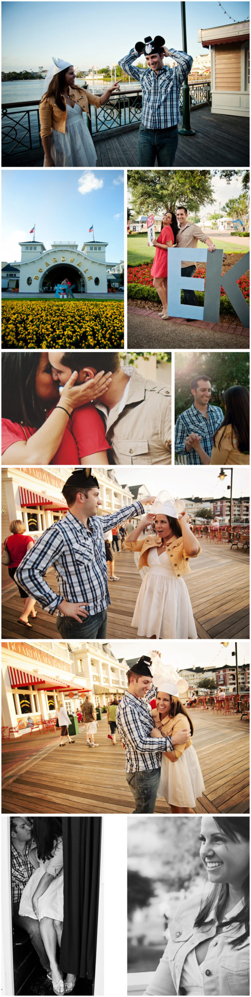 disney boardwalk engagement session