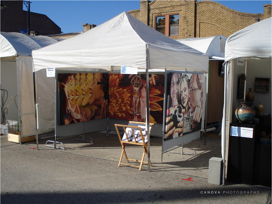 art booth from street show of courtney canova