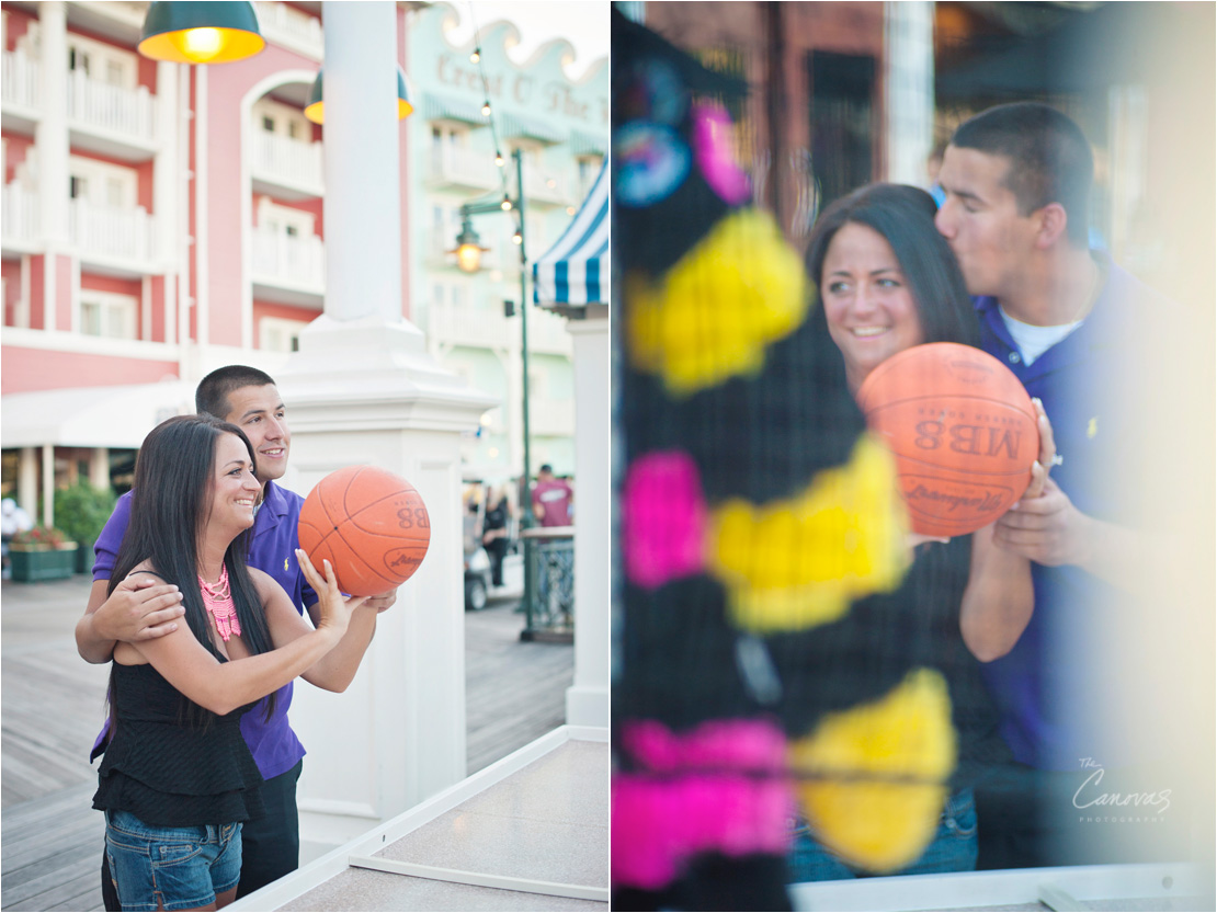 Disney Boardwalk Engagement Photography