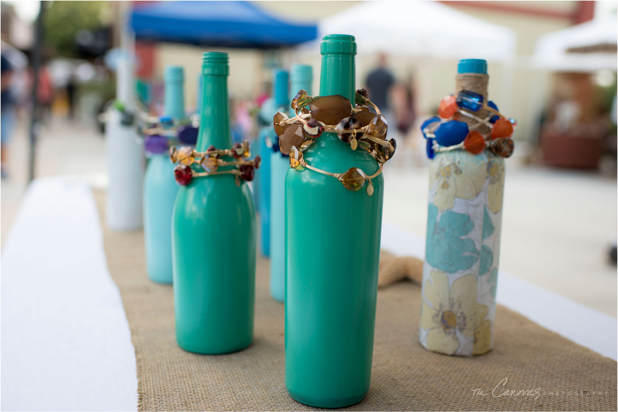 DIY wine bottles. 