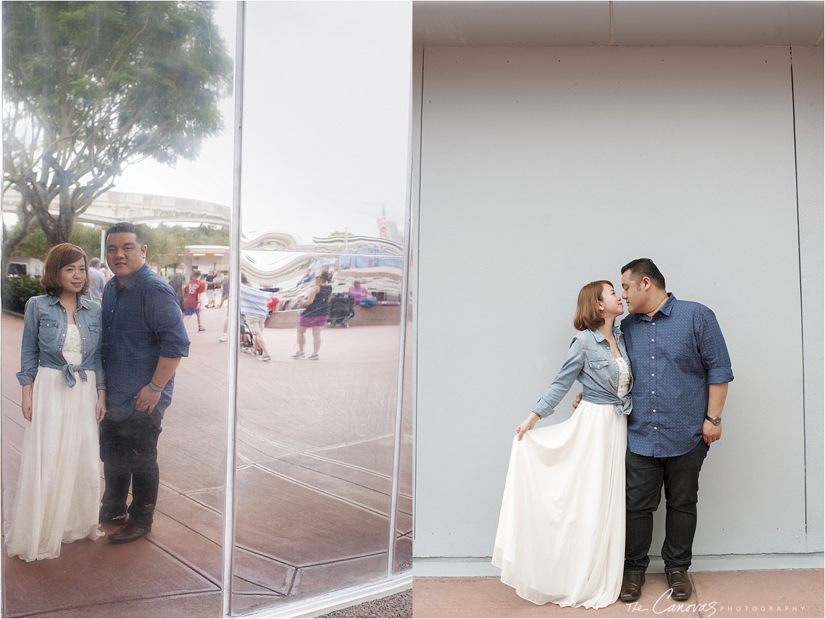 disney world engagement photo session