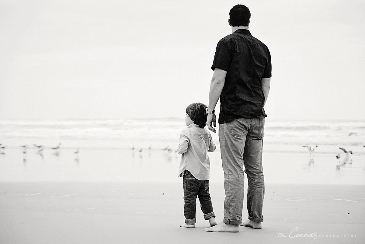 father and son BW