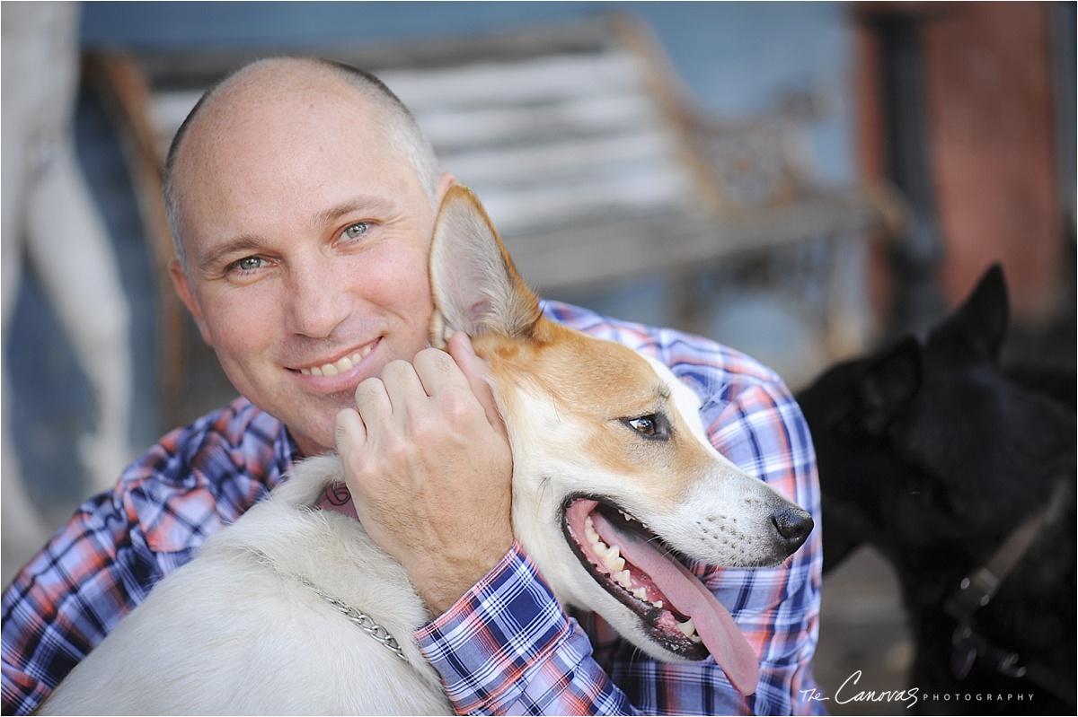 a man an his dog