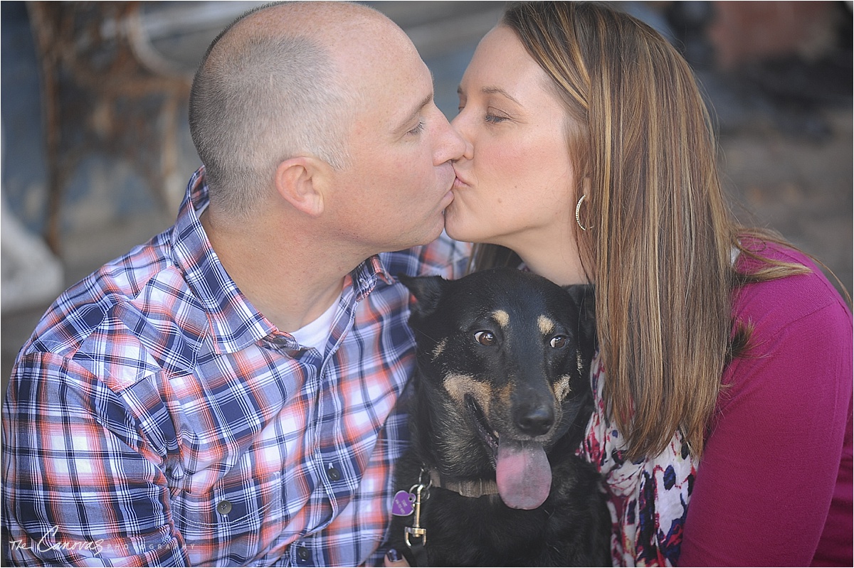 couple with dog