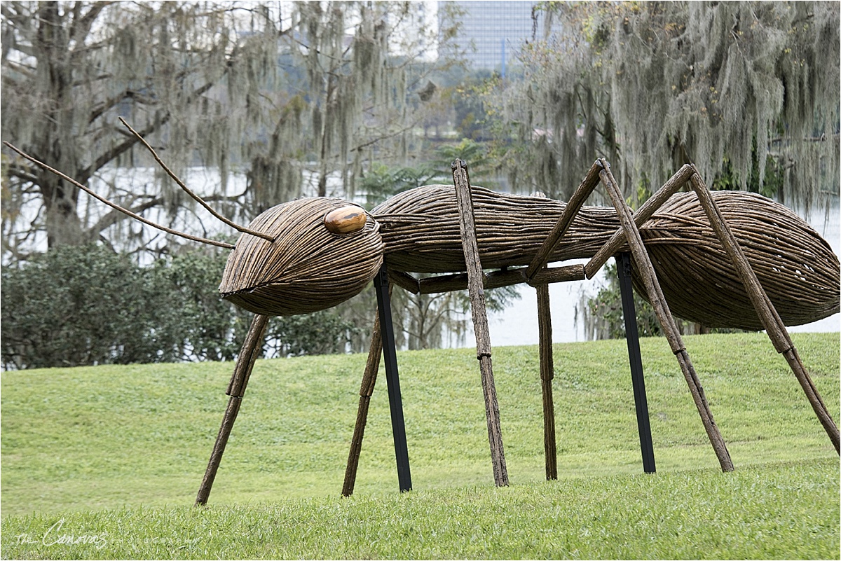 sculpture at Lue Gardens ant