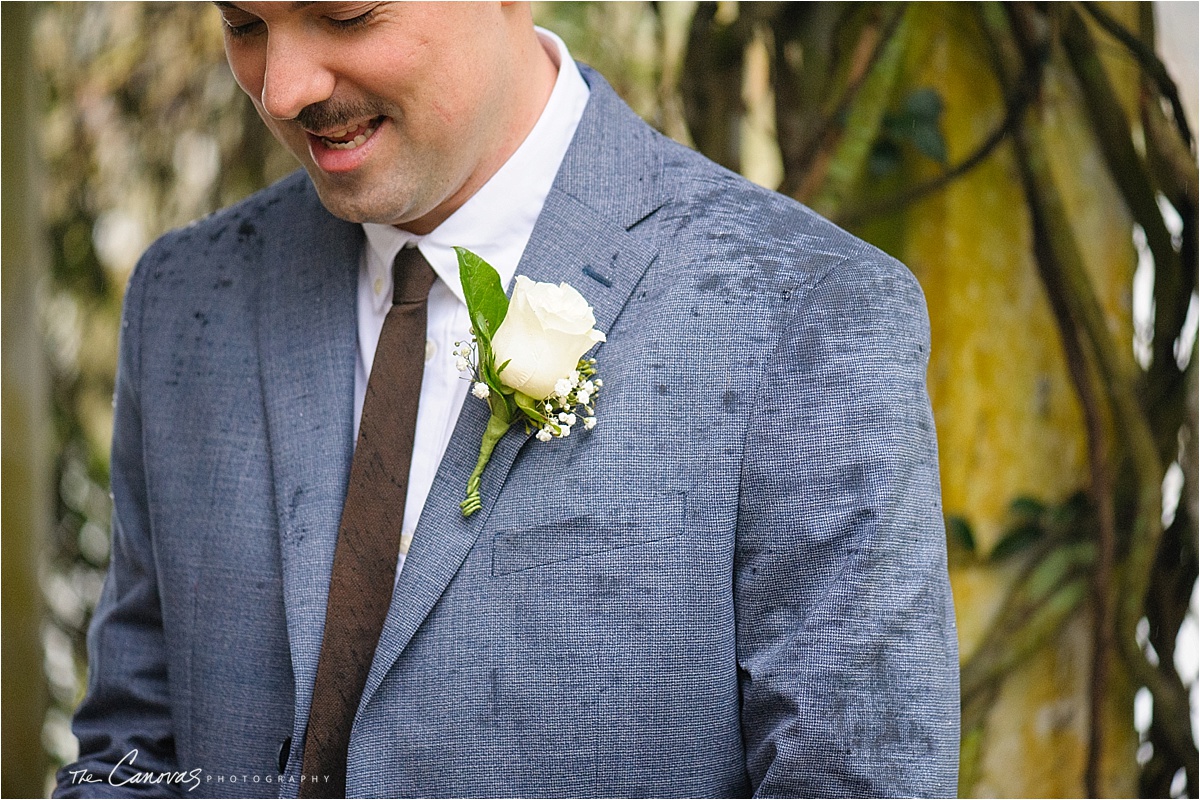 rain on bride groom