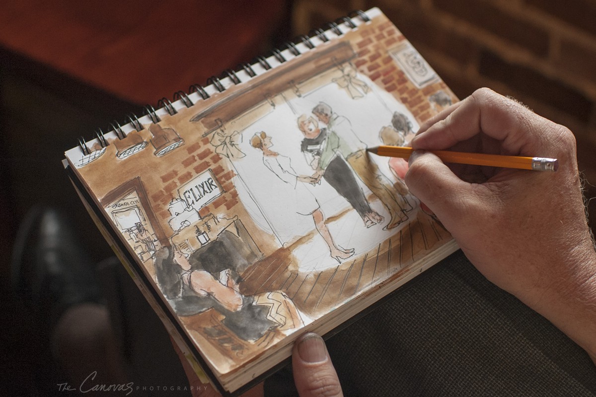 wedding sketch artist