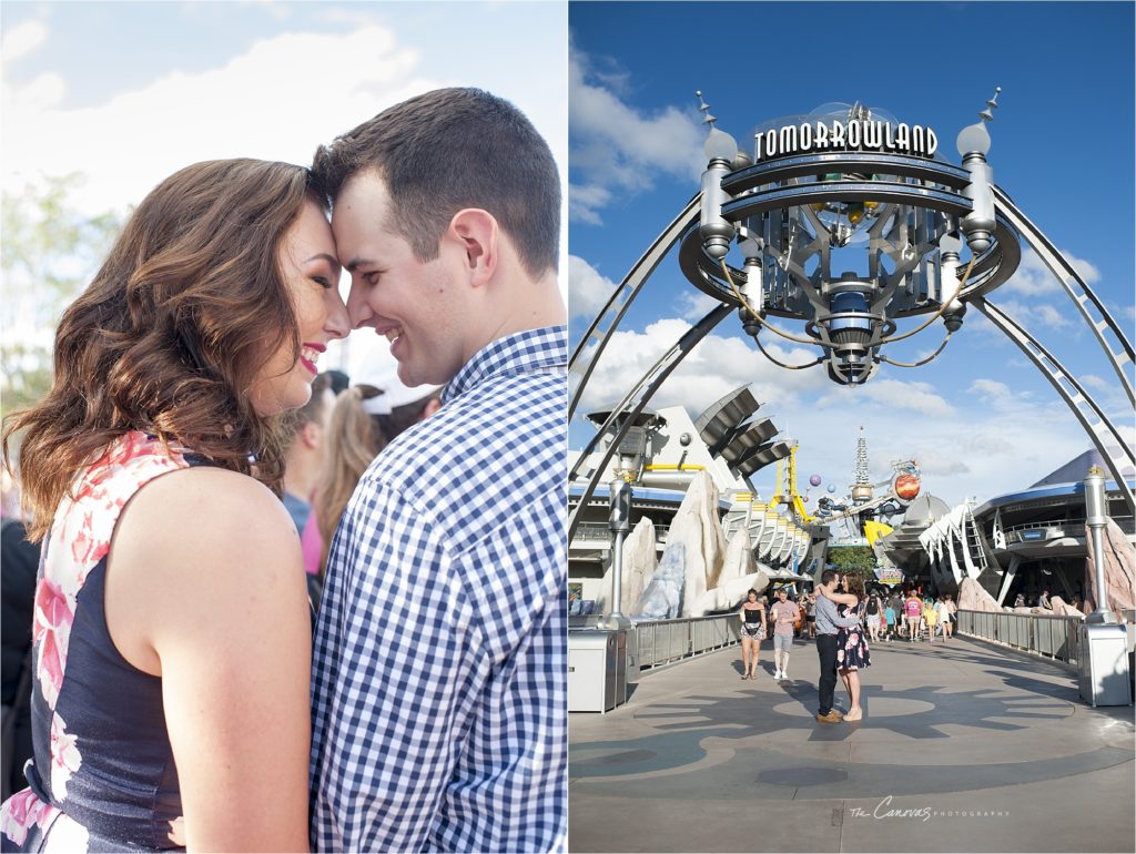 magic kingdom engagement photos