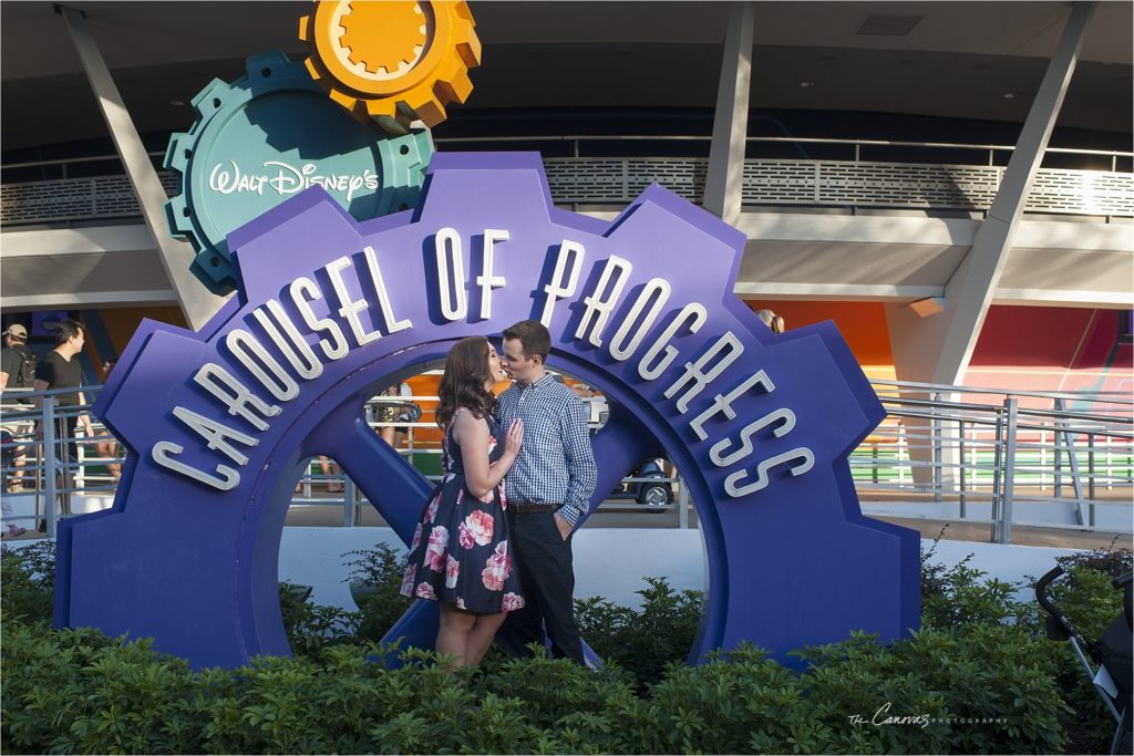 magic kingdom engagement photos