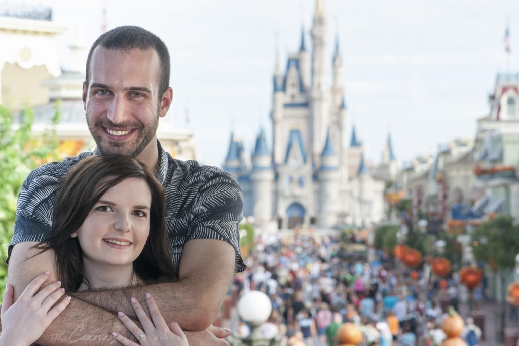 magic kingdom engagement photos