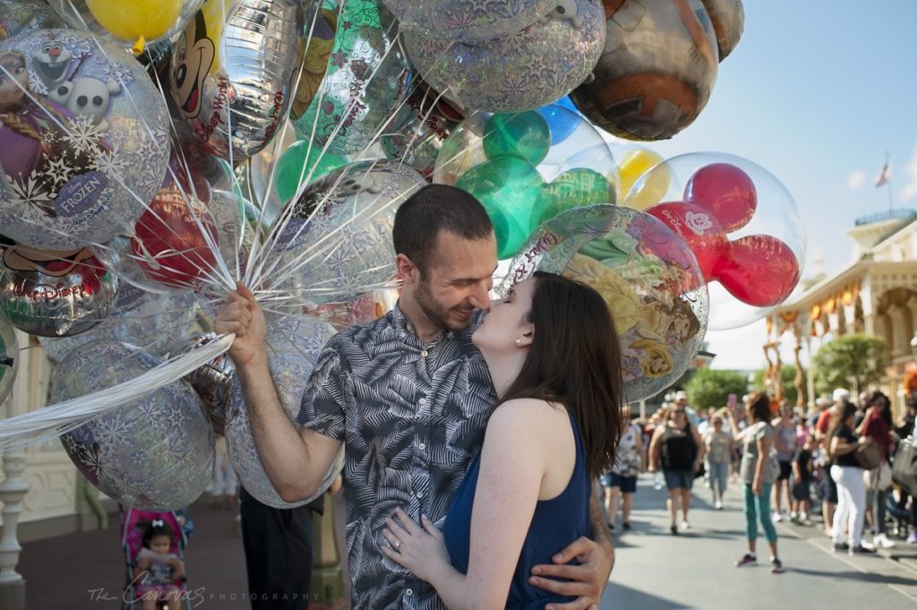 magic kingdom engagement photos