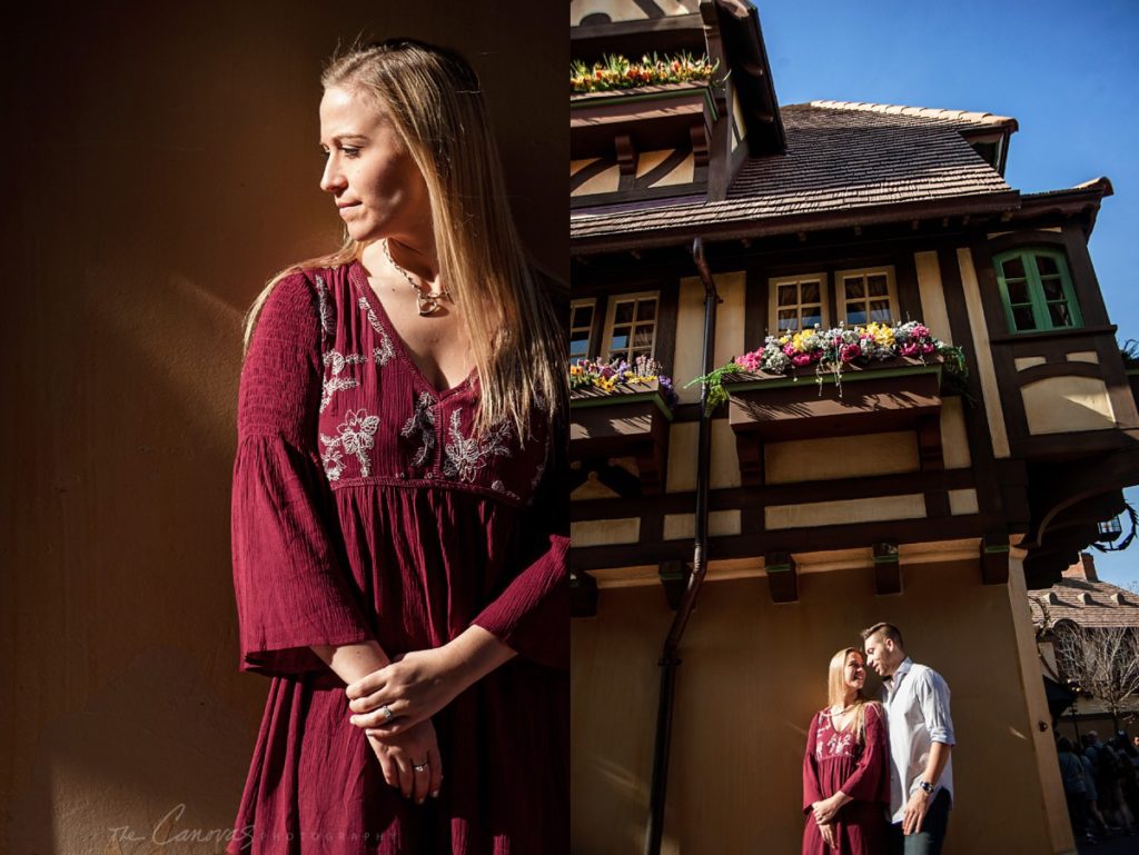 disney world engagement photo session
