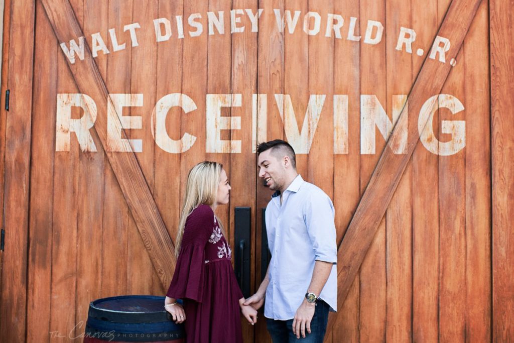 disney world engagement photo session
