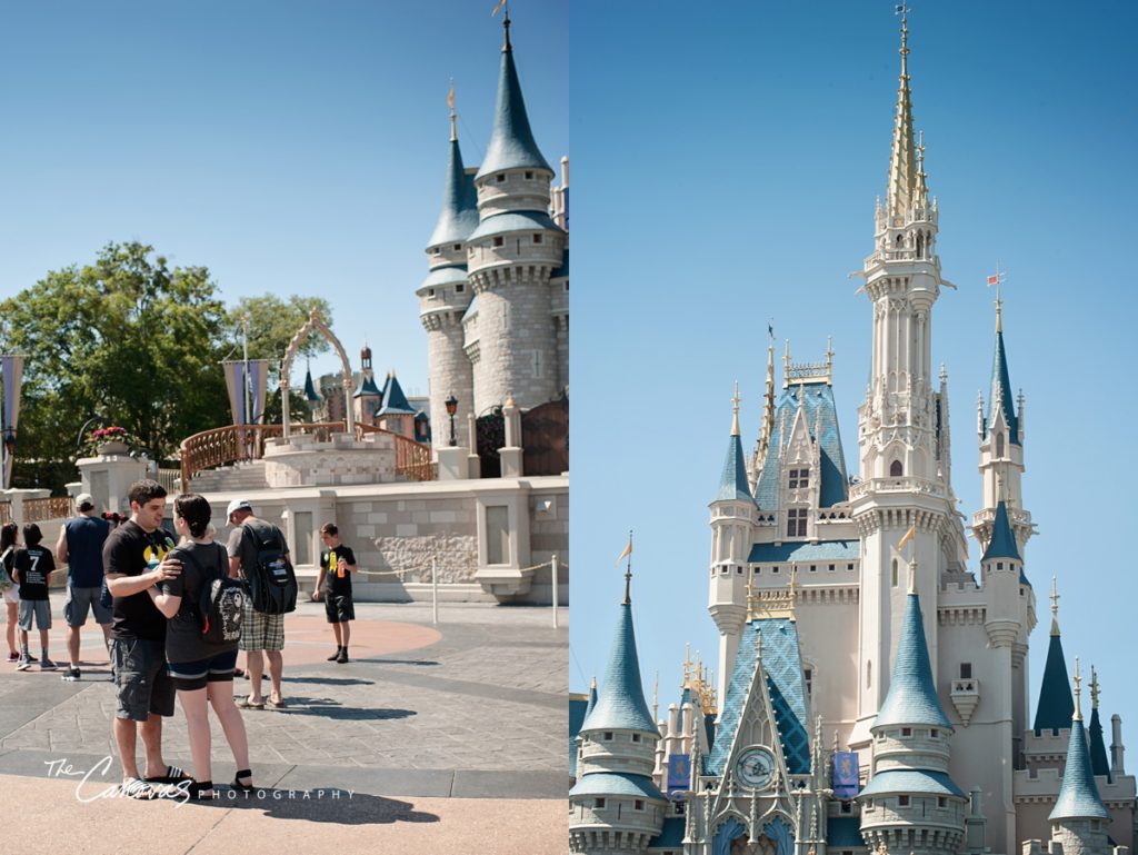 Disney Magic Kingdom Proposal Photography