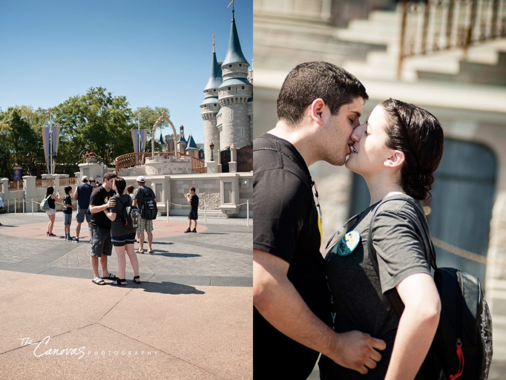 Disney Magic Kingdom Proposal Photography