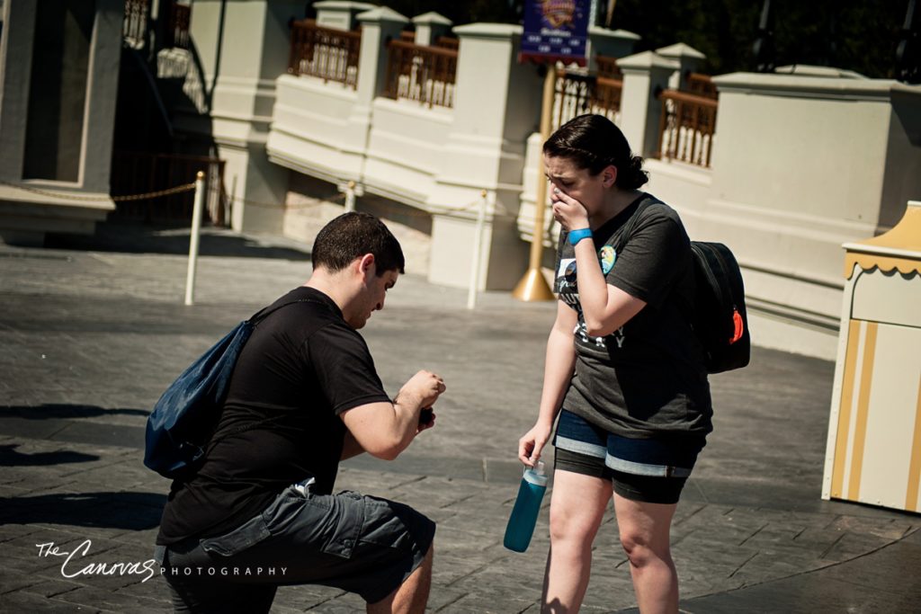 Disney Magic Kingdom Proposal Photography