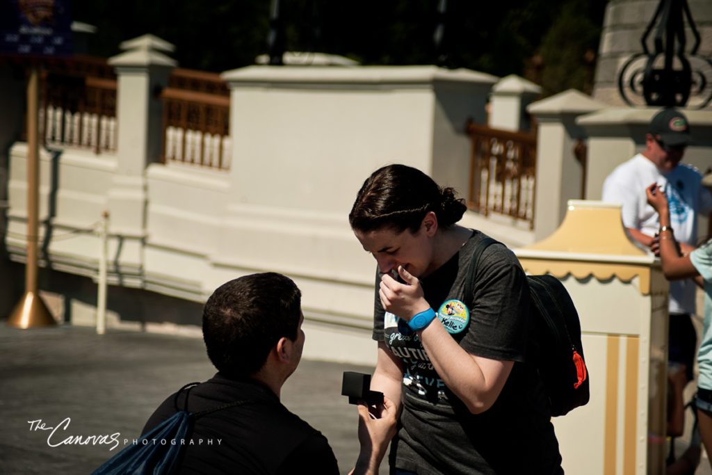 Disney Magic Kingdom Proposal Photography