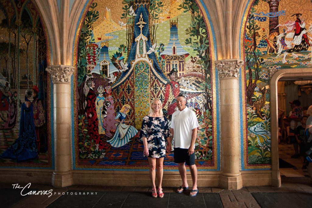 magic kingdom engagement photos