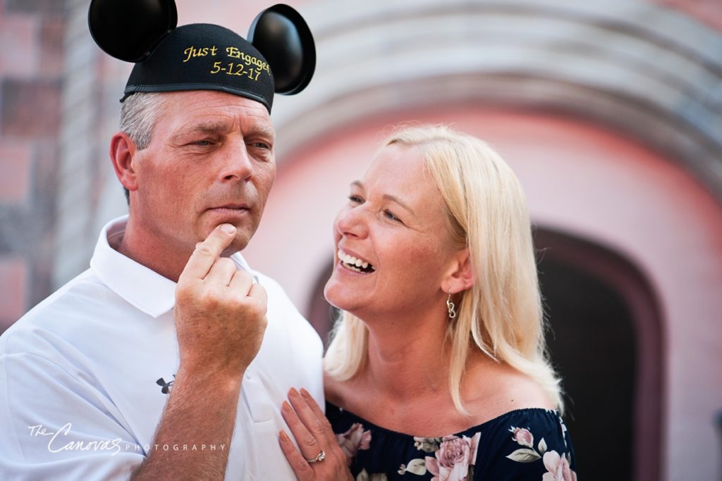 magic kingdom engagement photos