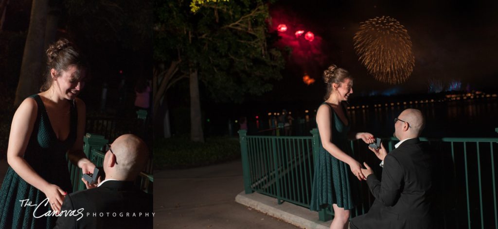 disney world engagement photos