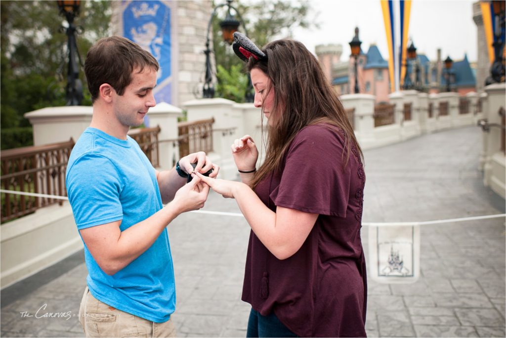 disney world engagement photo session