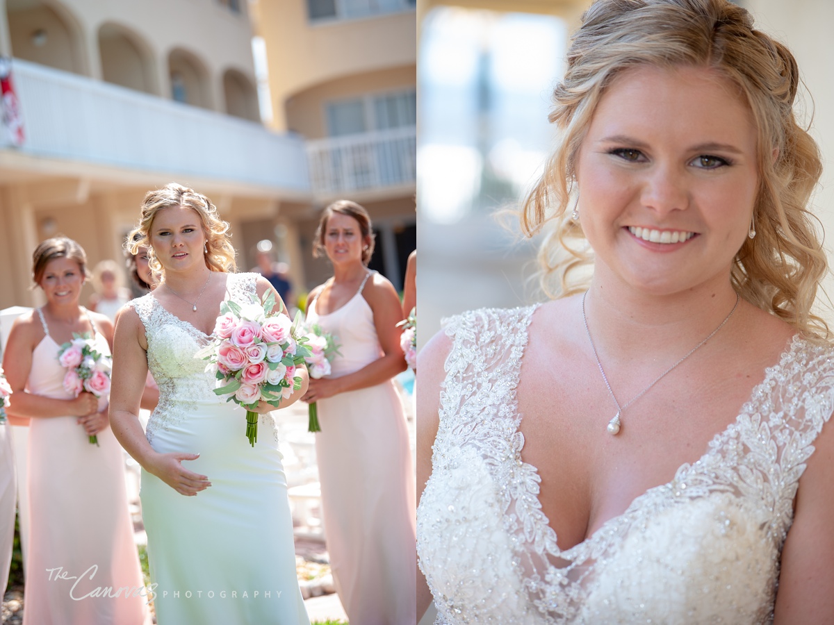 bride at the beach