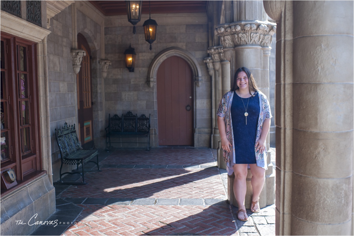 Disney Senior Portraits, disney themed senior pictures, disney world senior pictures, disney graduation pictures, magic kingdom photo shoot, mini magic kingdom portrait session, disney senior picture ideas, disney fine art photography