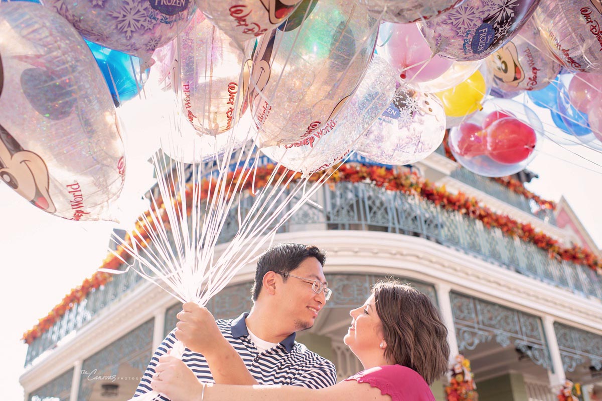 disney world magic kingdom engagement photos