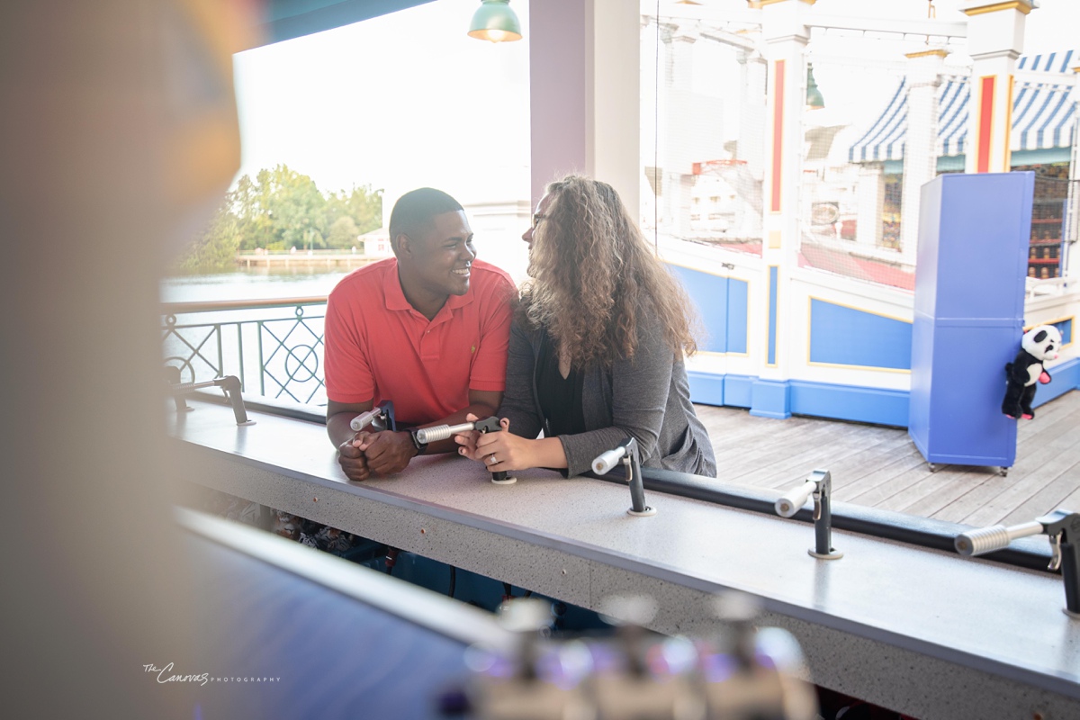 disney boardwalk proposal, engagement photographer orlando, disney world engagement photography, proposal photography in orlando