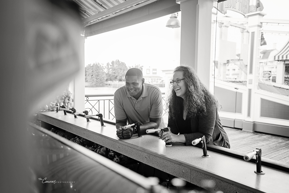 disney boardwalk proposal, engagement photographer orlando, disney world engagement photography, proposal photography in orlando