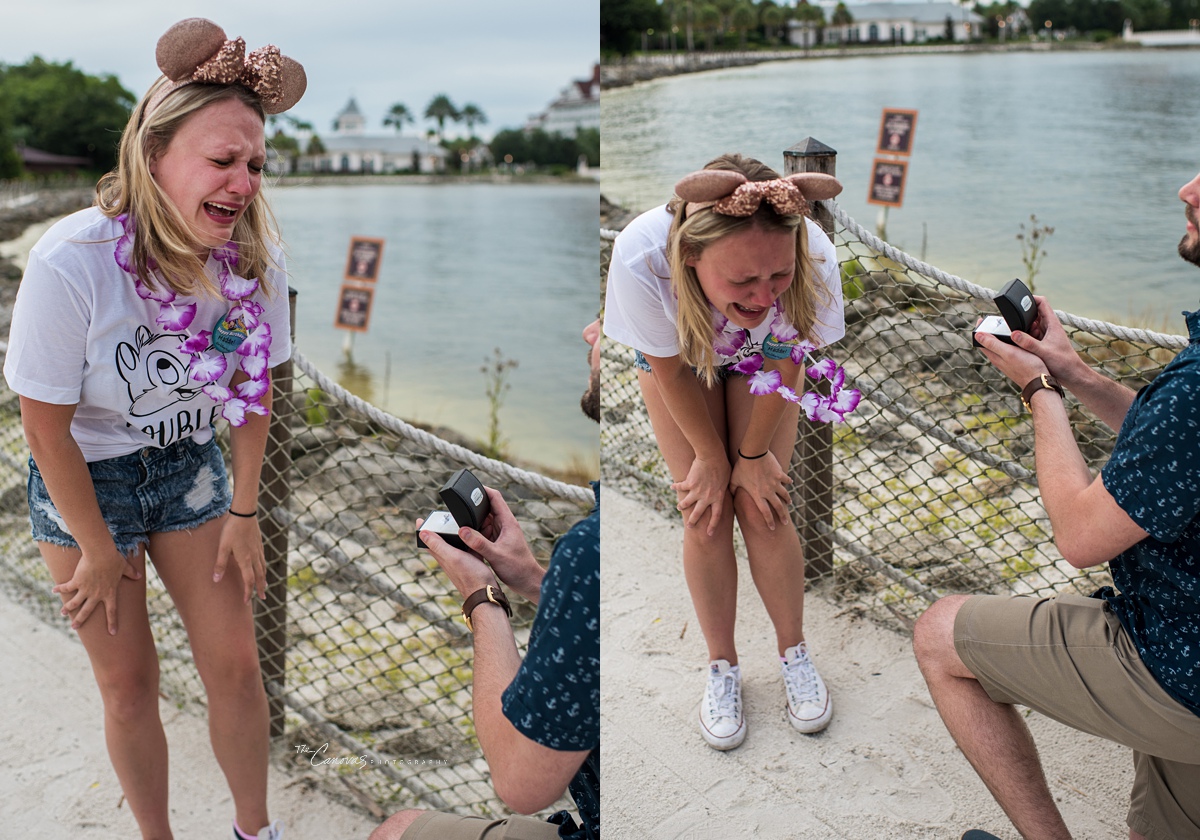 quietest proposal ever | disney polynesian resort