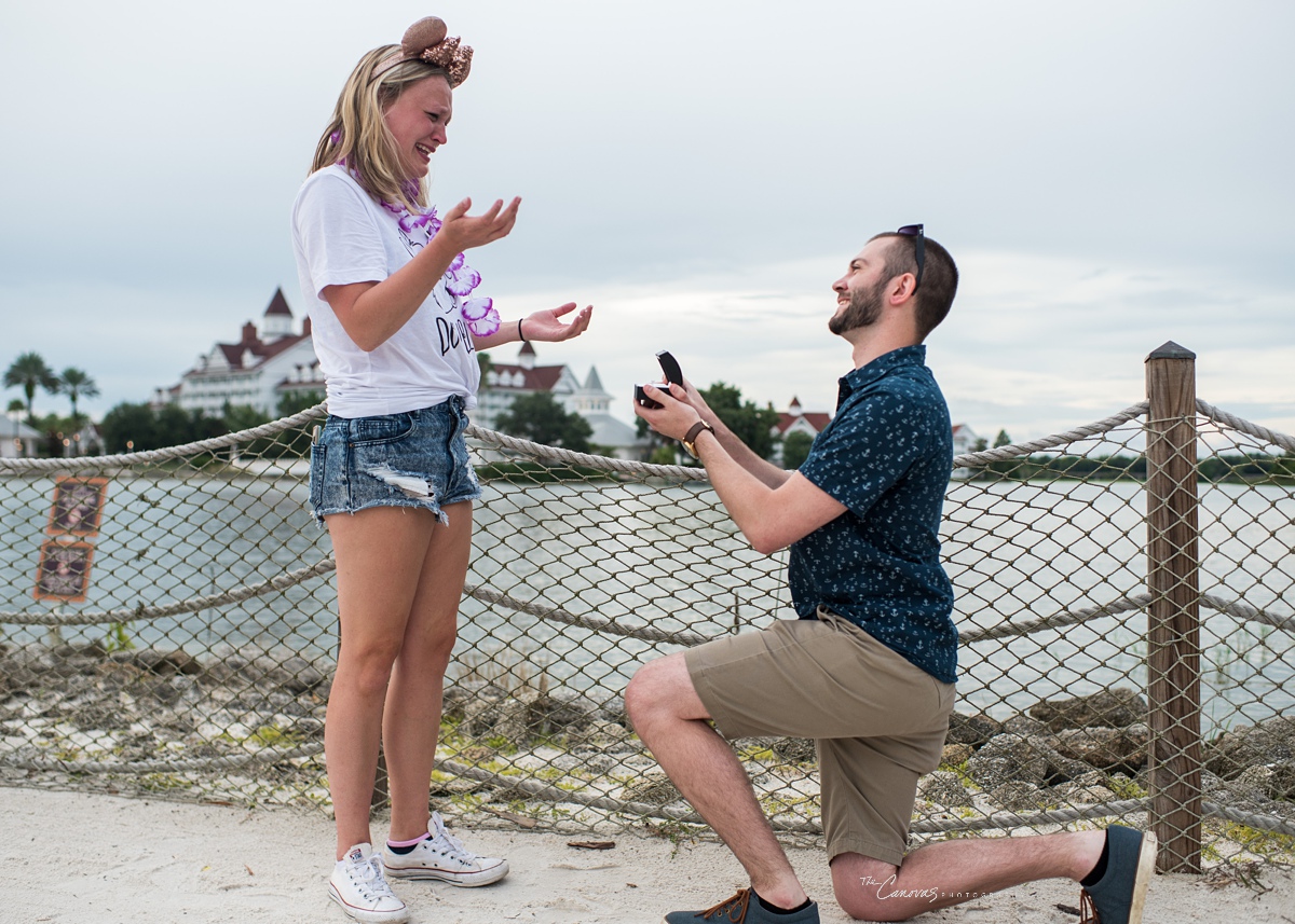 quietest proposal ever | disney polynesian resort