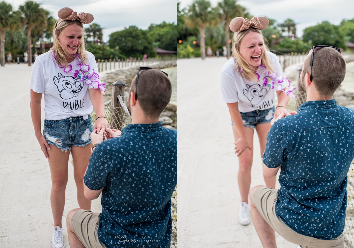 quietest proposal ever | disney polynesian resort