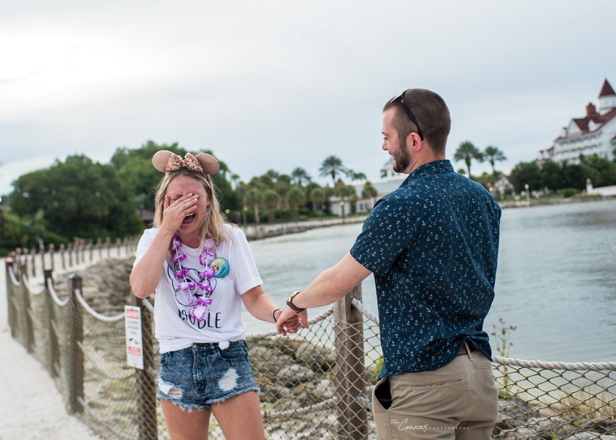 quietest proposal ever | disney polynesian resort