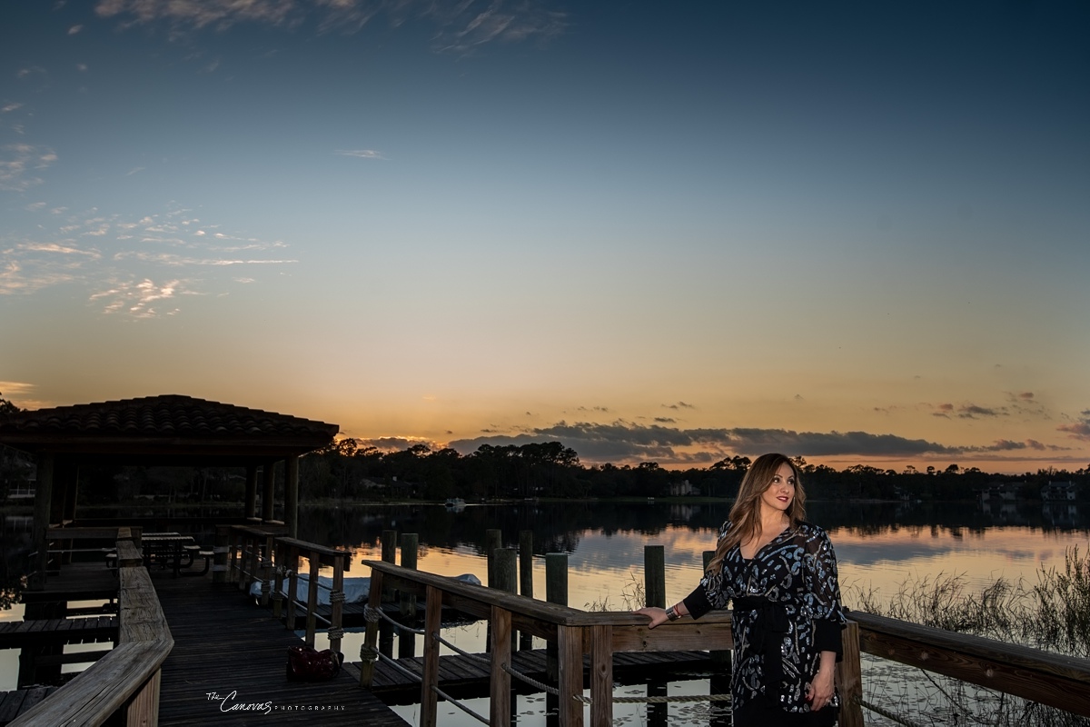 DeLand Sunset Engagement Photoshoot