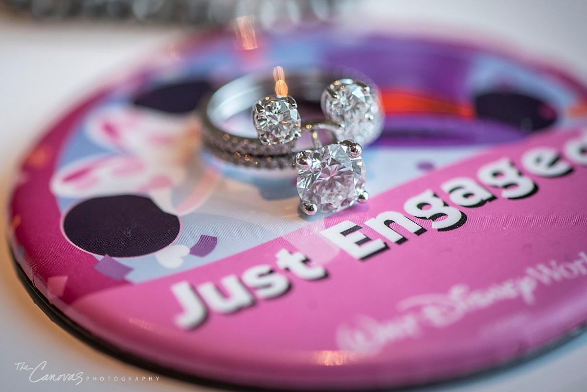 just engaged ring shot