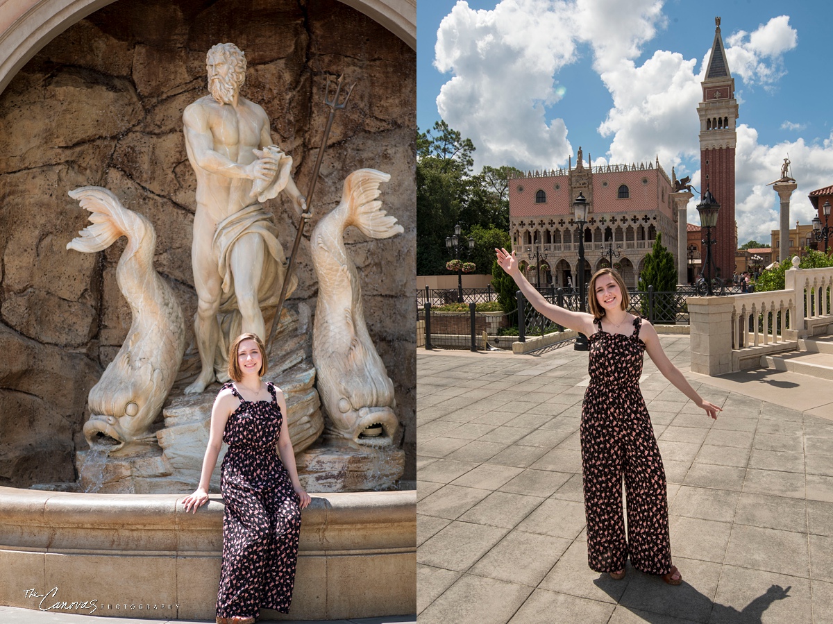 senior portraits epcot orlando