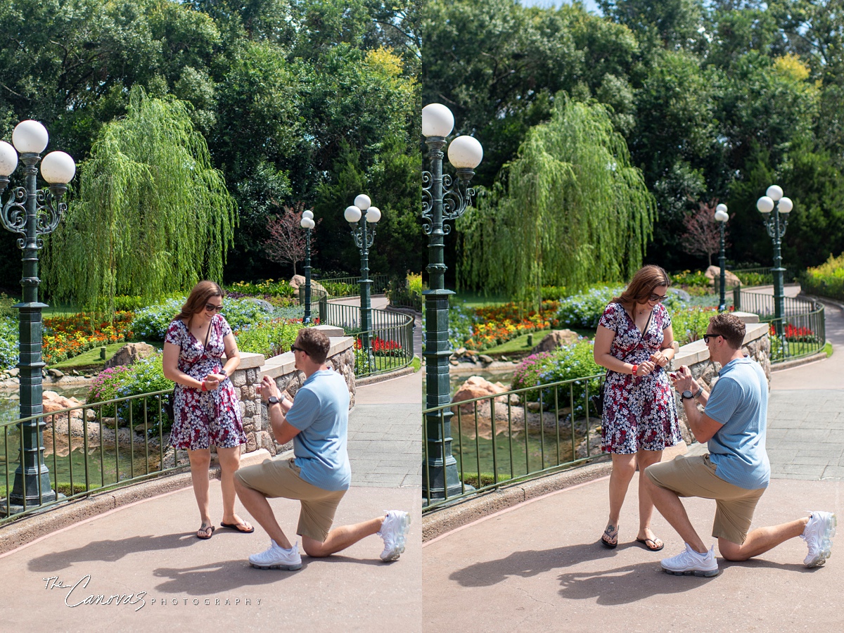 Proposal Photography at Epocot - Disney World