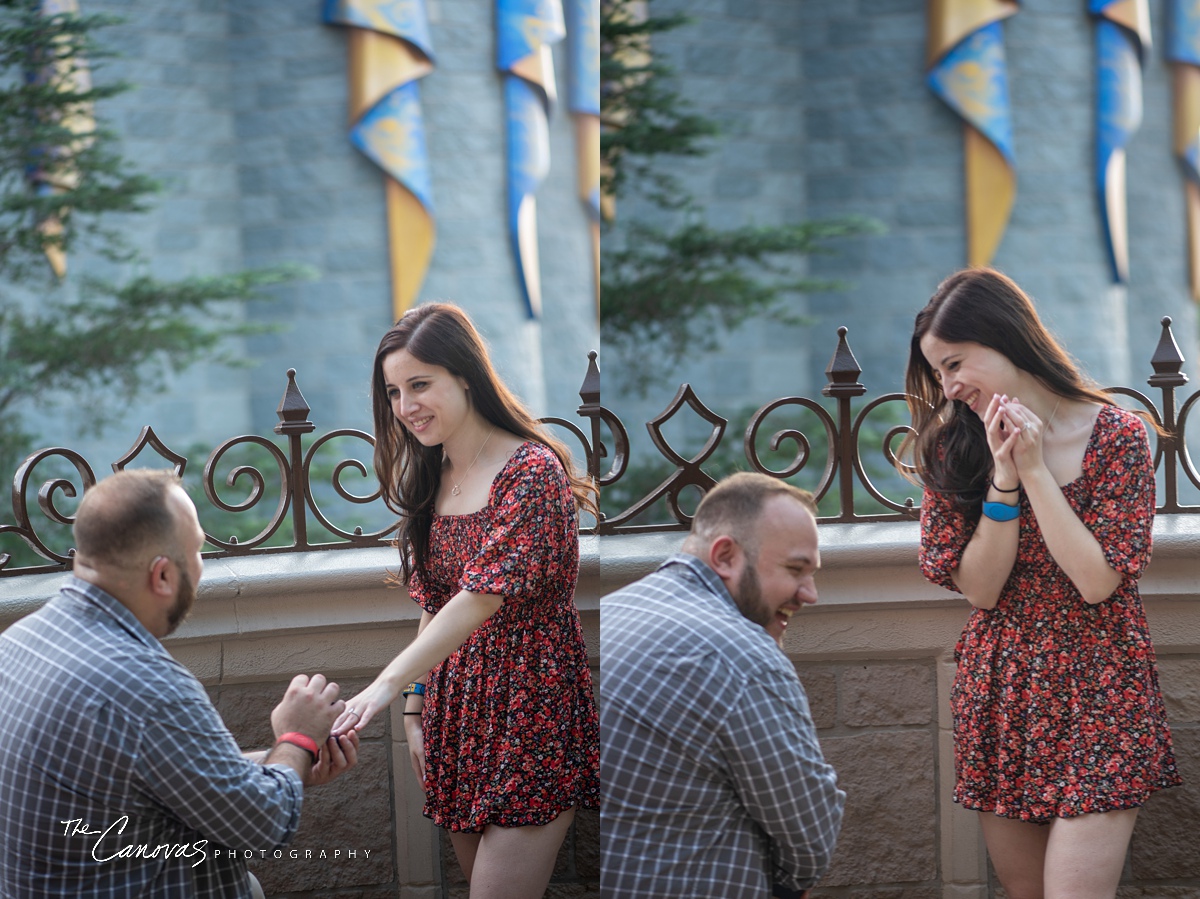 Proposal Photos at Magic Kingdom