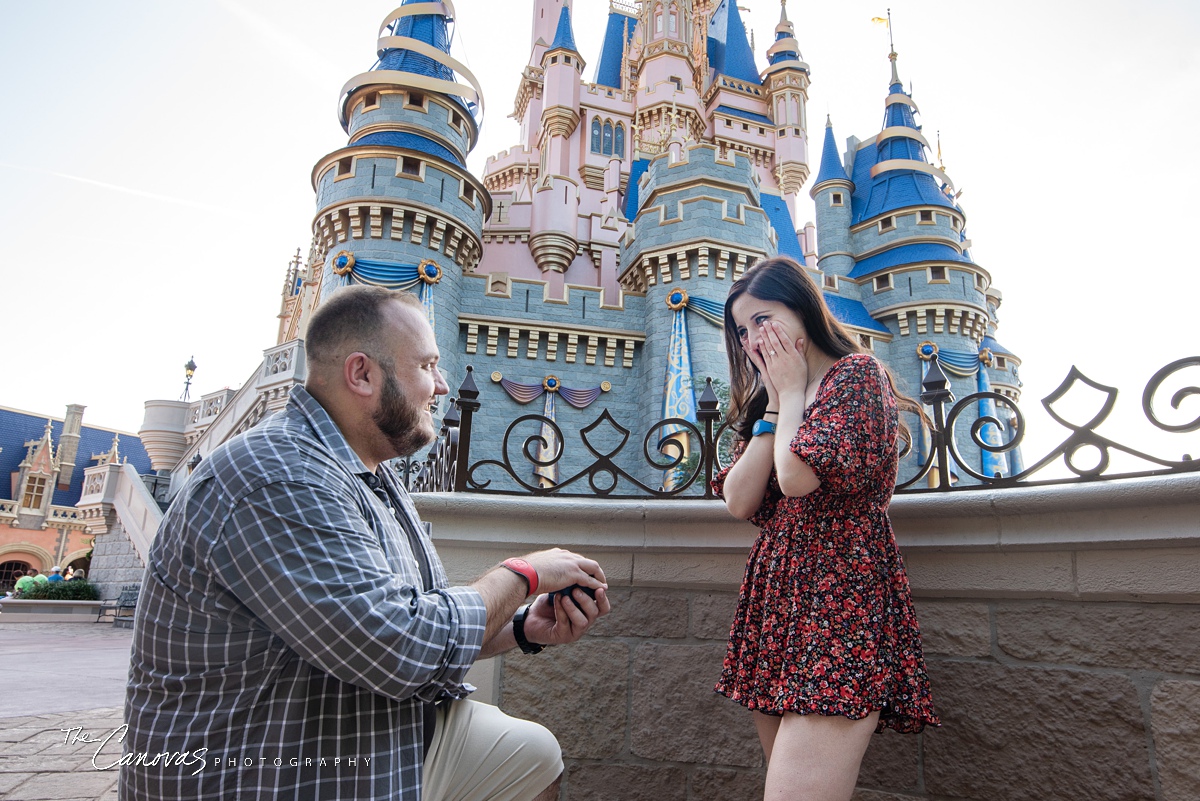 Proposal Photos at Magic Kingdom