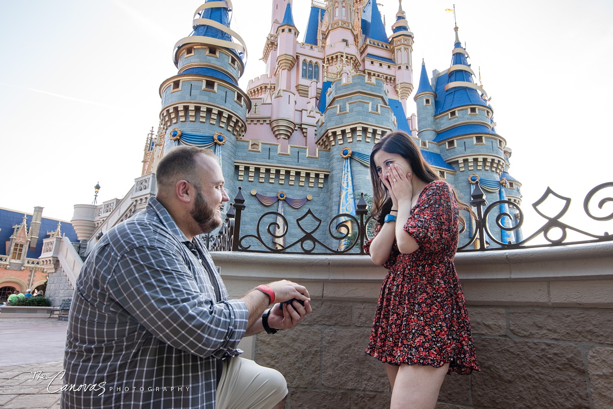 Proposal Photos at Magic Kingdom