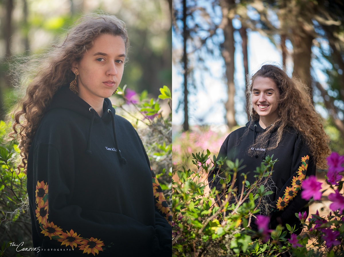 Senior Portraits at Kraft Azalea Garden