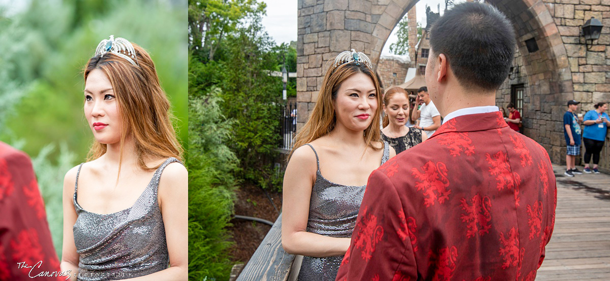 universal studios elopement photography, engagement photography universal studios orlando