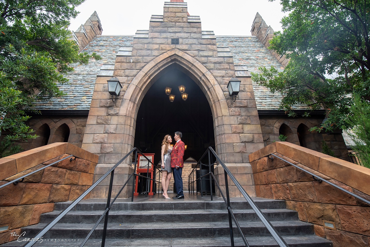 universal studios elopement photography, engagement photography universal studios orlando