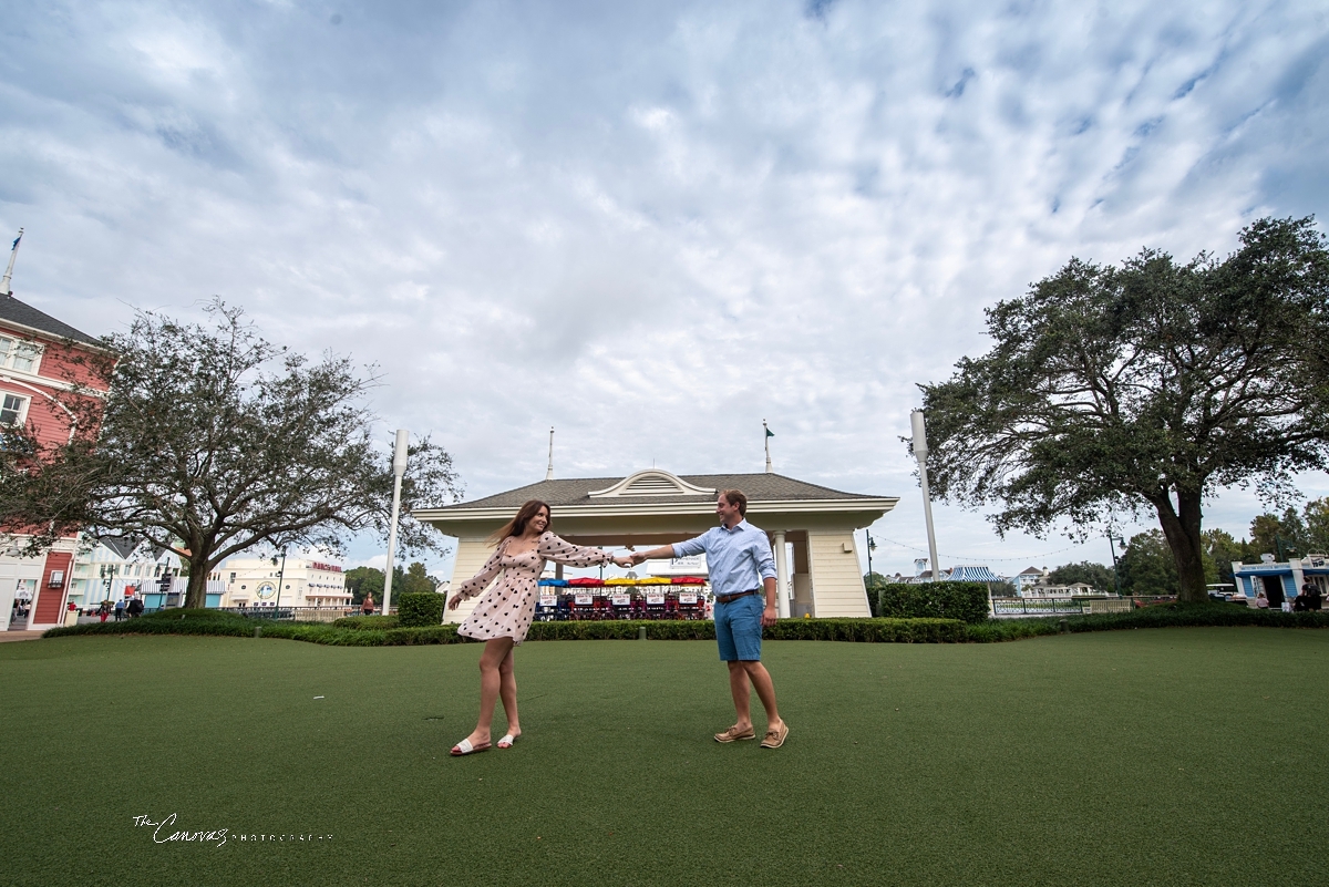 Engagement Portraits on Disney’s Boardwalk