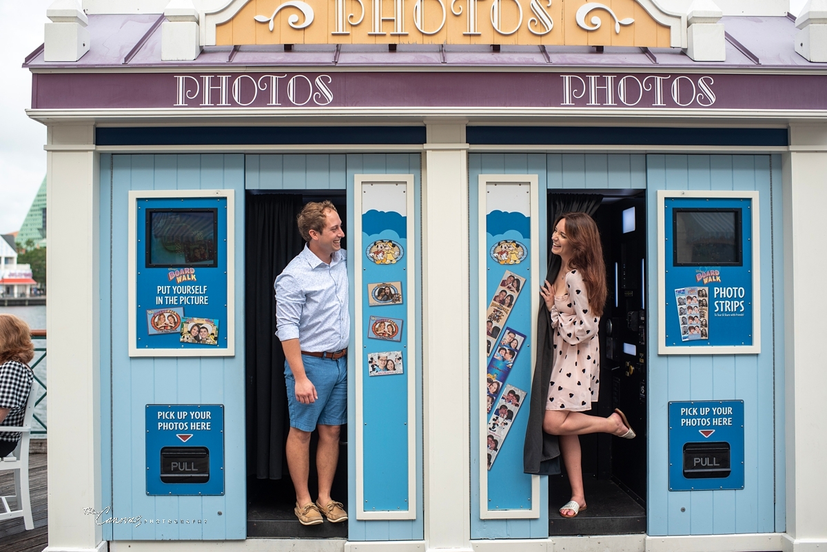 Engagement Portraits on Disney’s Boardwalk