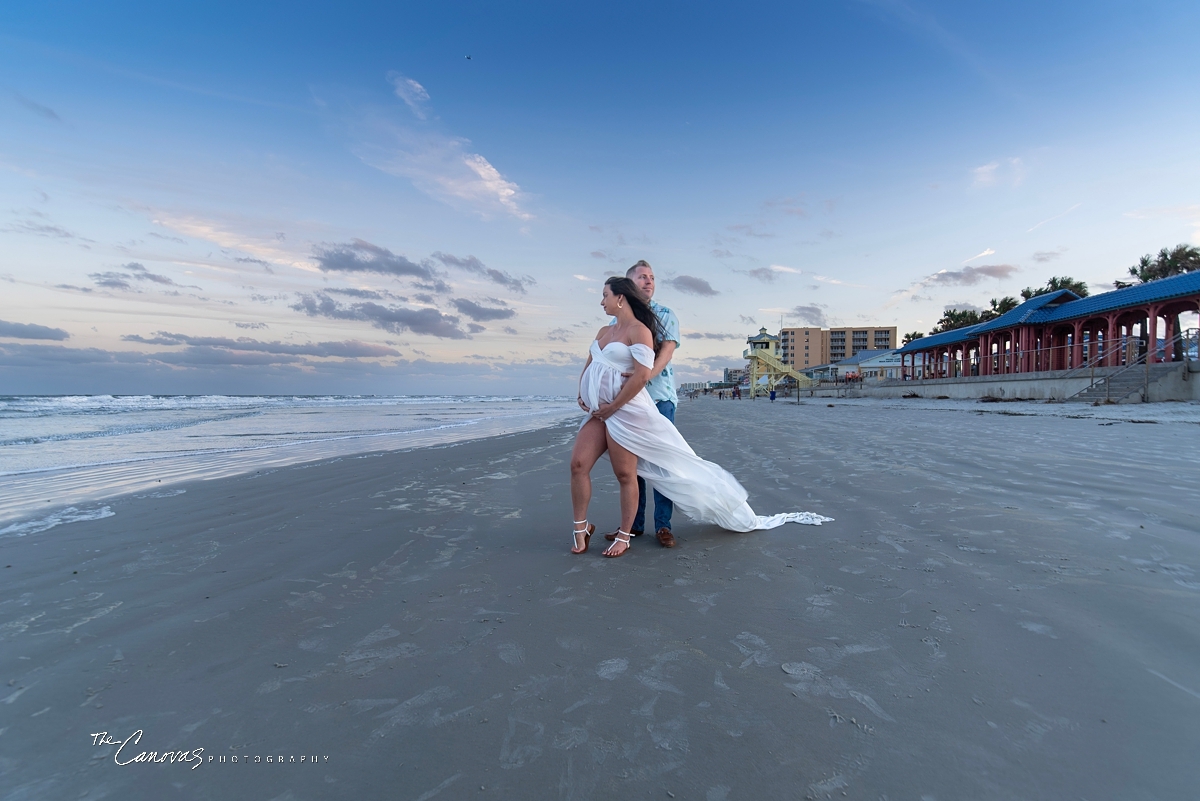 Maternity Portraits on New Smyrna Beach, maternity photographer near me