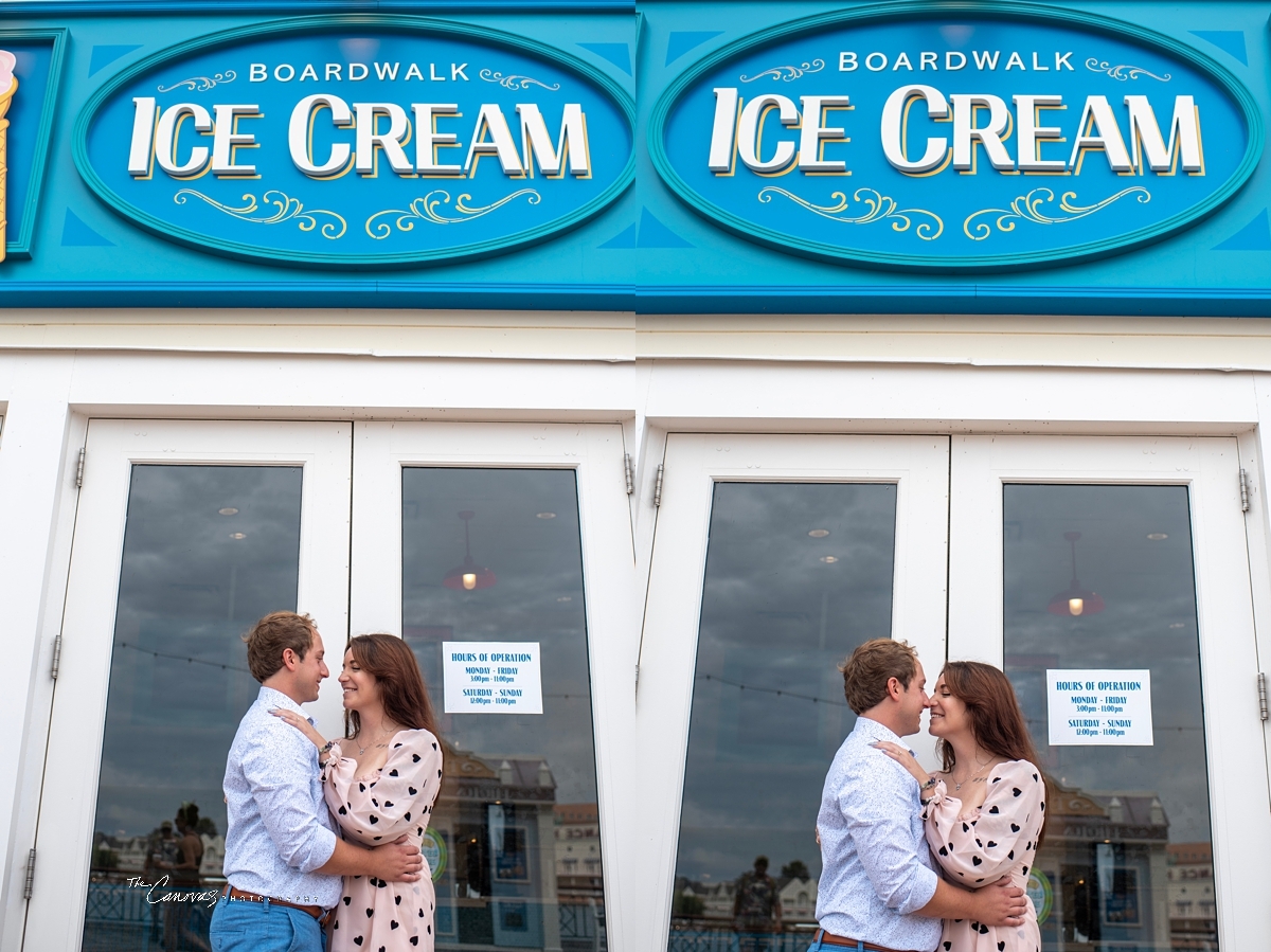 Engagement Portraits on Disney’s Boardwalk