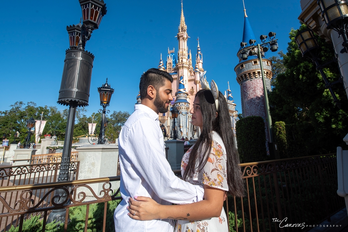 Surprise Proposal Photos at the Magic Kingdom